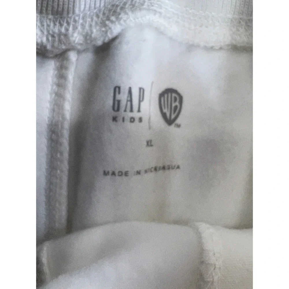 GAP Bugs Bunny Looney Tunes Fleece Joggers XL 12 Off White Kids Streetwear Sweat